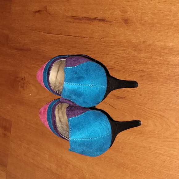 Qupid Size 9 Multicolor round toe pump - Picture 5 of 9